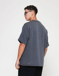 ZES Texture Salur Bintik Harold Fit Lorenzo Kaos Pria LORENZO