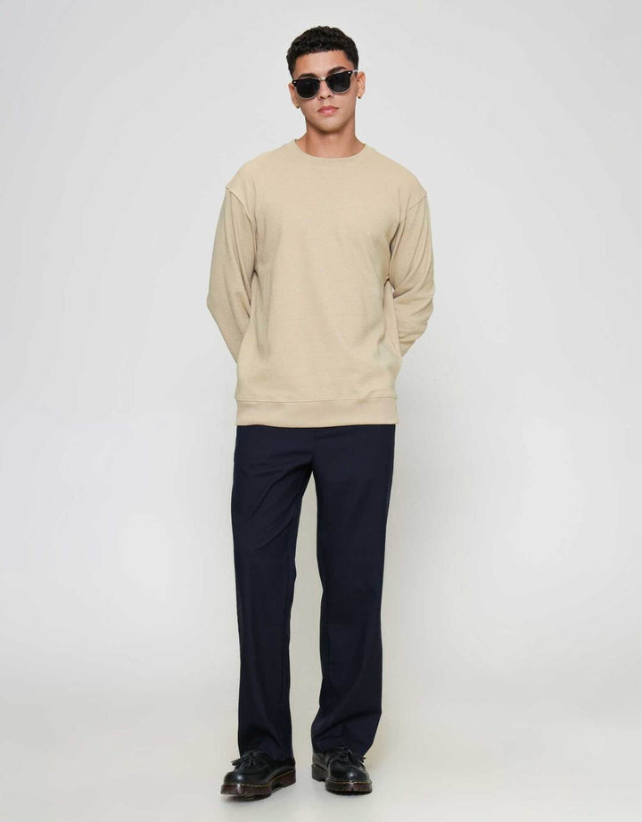 ZES Texture Ottoman Sweater Pria OTTO