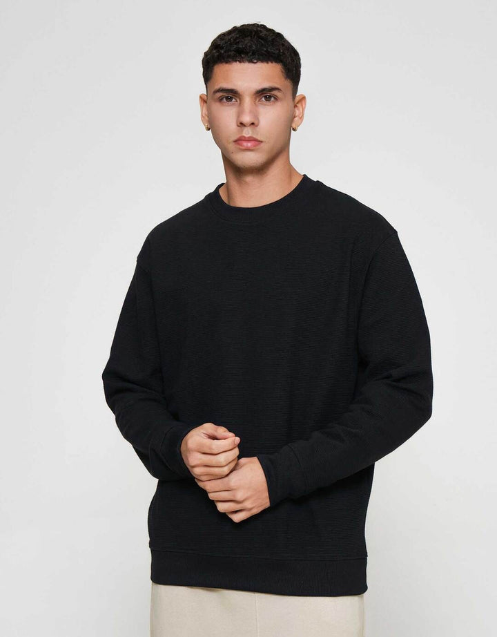 ZES Texture Ottoman Sweater Pria OTTO