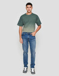 Nevada Spray Washed Tapered Fit Celana Denim pria