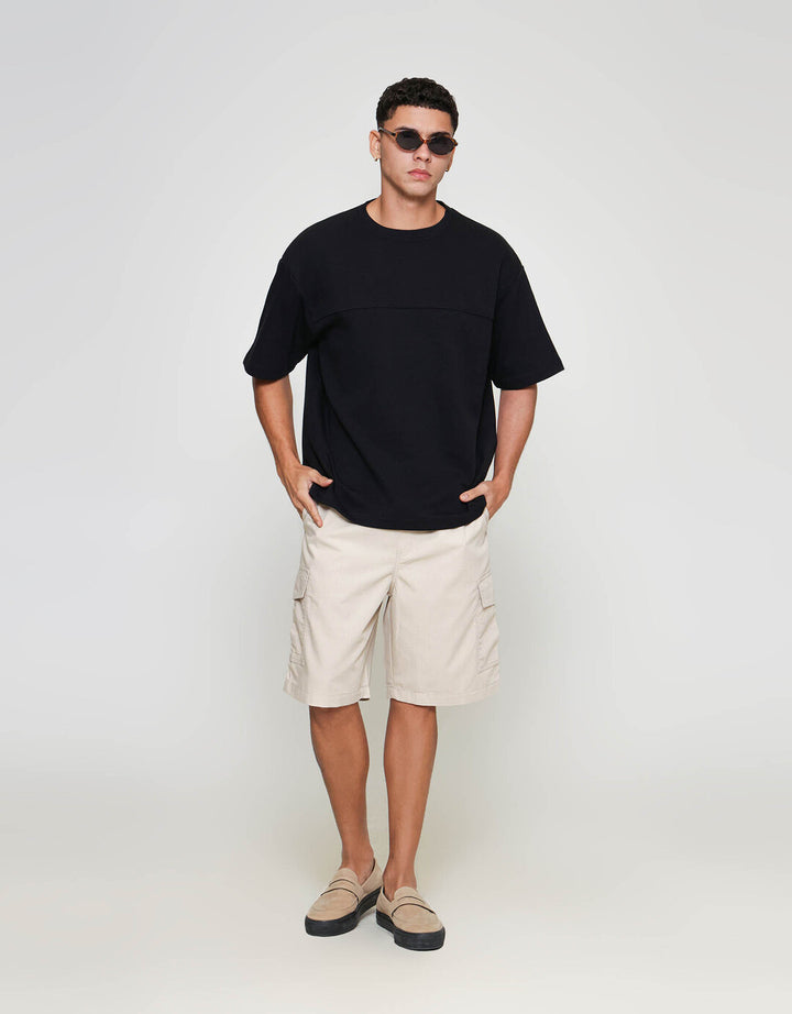 ZES Front Cut And Sewn Oversize Fit Hunter Kaos Pria HUNTER