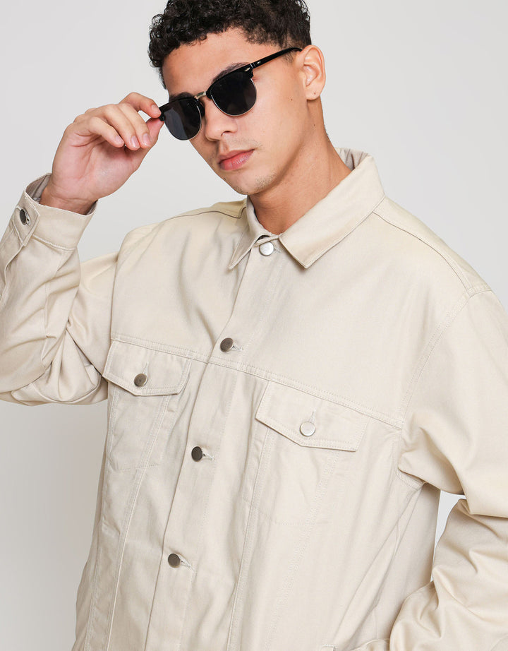 ZES WOVEN WITH TWO POCKET GABRIEL JAKET PRIA GABRIEL