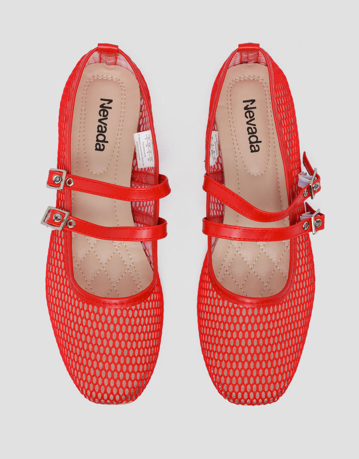 MxM Nevada Two Buckle Sepatu Ballerina Wanita