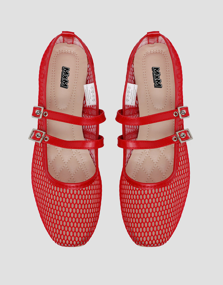 MxM Nevada Two Buckle Sepatu Ballerina Wanita