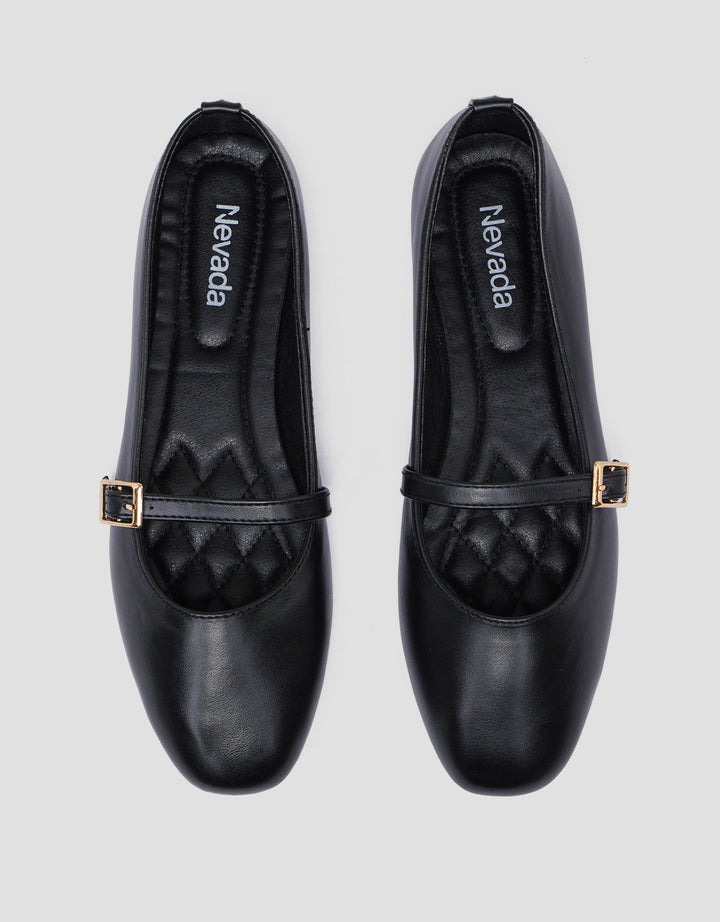 MxM Nevada Buckle Sepatu Ballerina Wanita