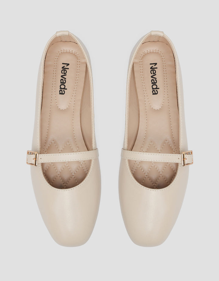 MxM Nevada Buckle Sepatu Ballerina Wanita