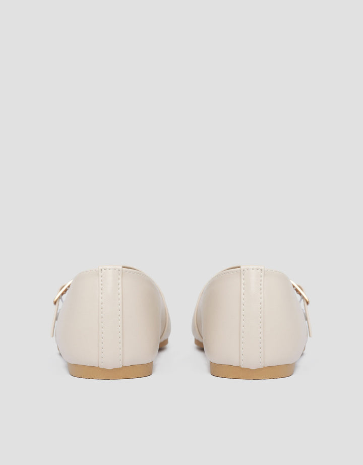 MxM Nevada Buckle Sepatu Ballerina Wanita