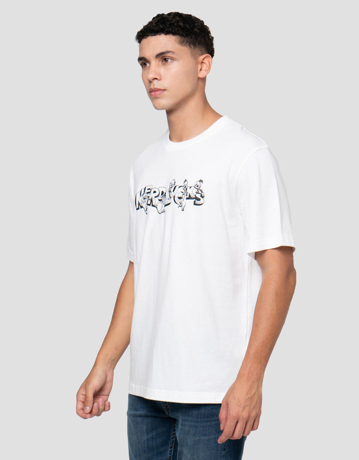 Nevada Wb Space Jam Backprint - Style Wording Kaos Pria