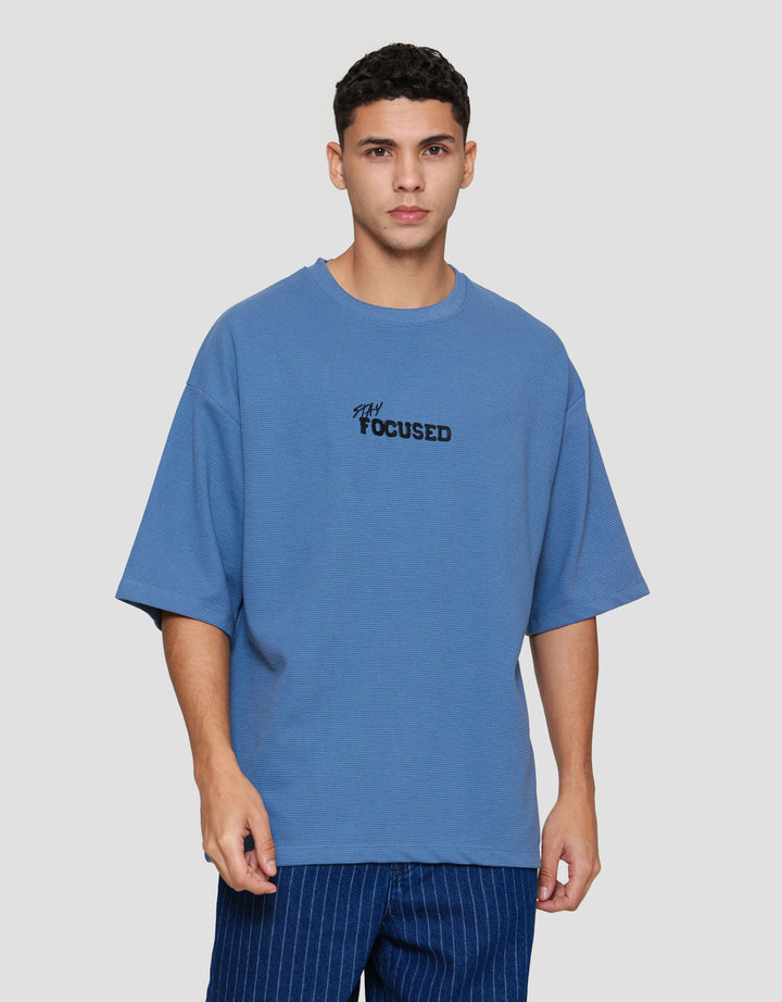 Nevada Oversize Texture With Embro - Focused Kaos Pria