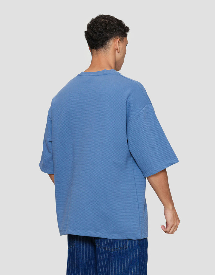 Nevada Oversize Texture With Embro - Focused Kaos Pria