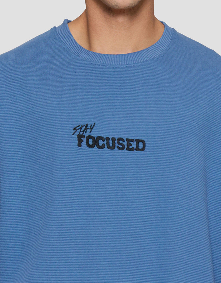 Nevada Oversize Texture With Embro - Focused Kaos Pria