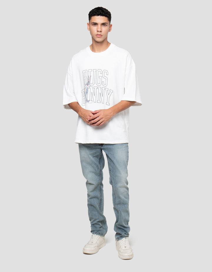 Nevada Wb Looney Tunes Oversize Baby Terry - Bugs Bunny Kaos Pria