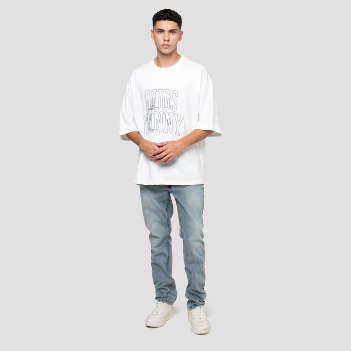 Nevada Wb Looney Tunes Oversize Baby Terry - Bugs Bunny Kaos Pria