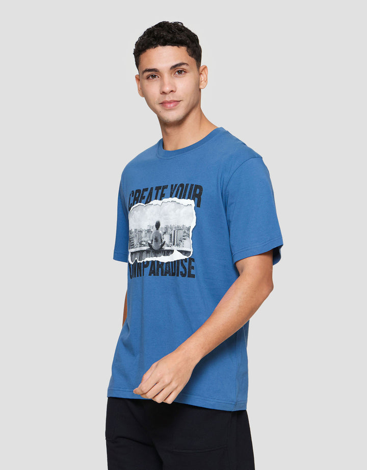 Nevada Photorint Theme City - 2 Kaos Pria