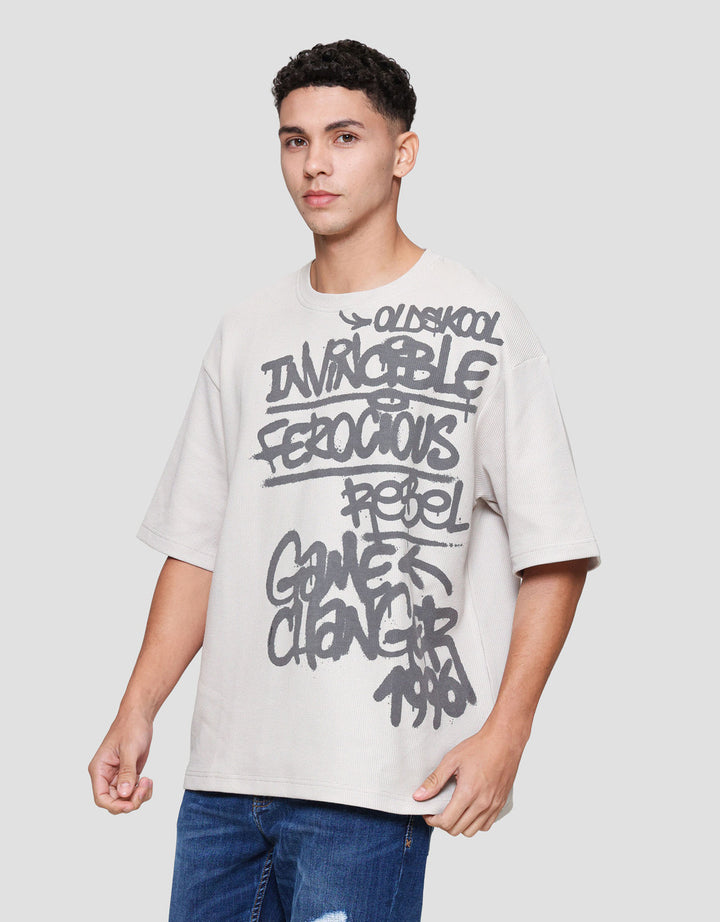 Nevada Theme Graffiti - Style Kaos Oversize Pria