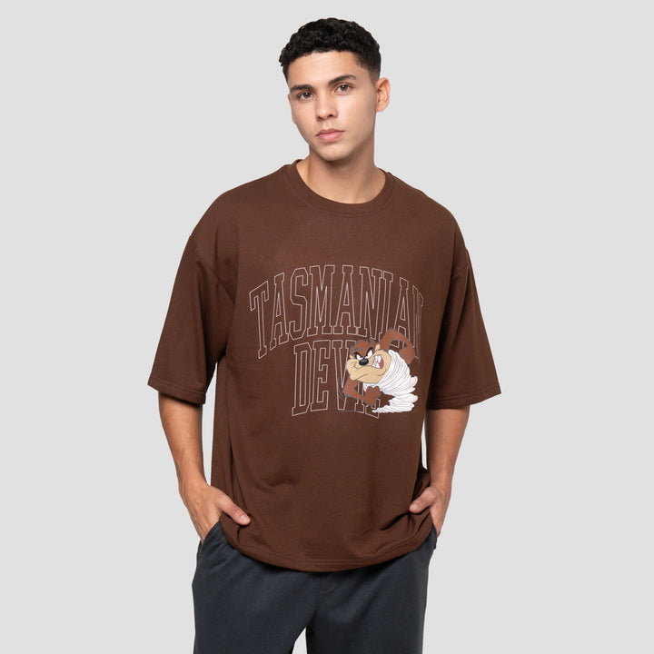Nevada Wb Oversize Looney Tunes Tazmania Kaos Oversize Pria