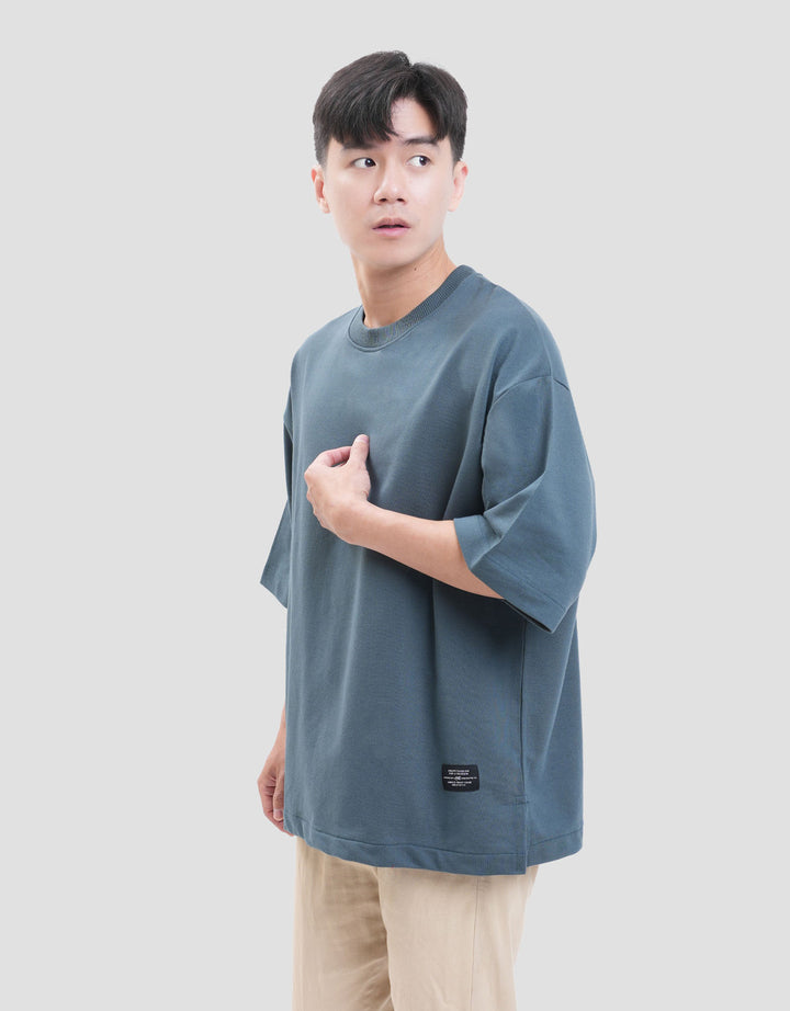 Nevada Woven Label Kaos Oversize Pria