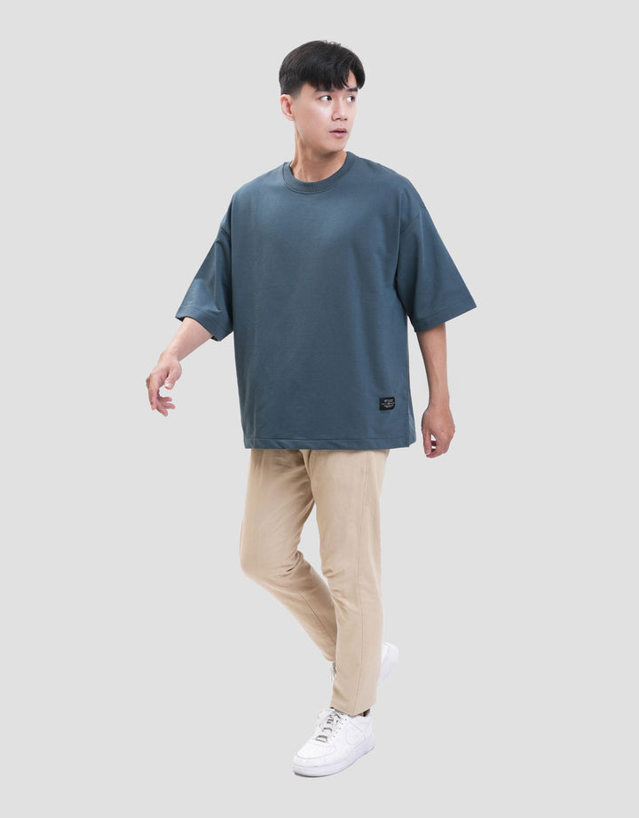 Nevada Woven Label Kaos Oversize Pria