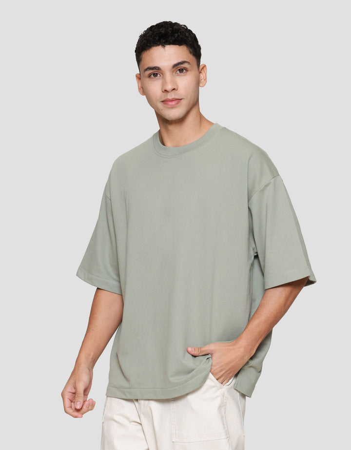 Nevada Woven Label Kaos Oversize Pria