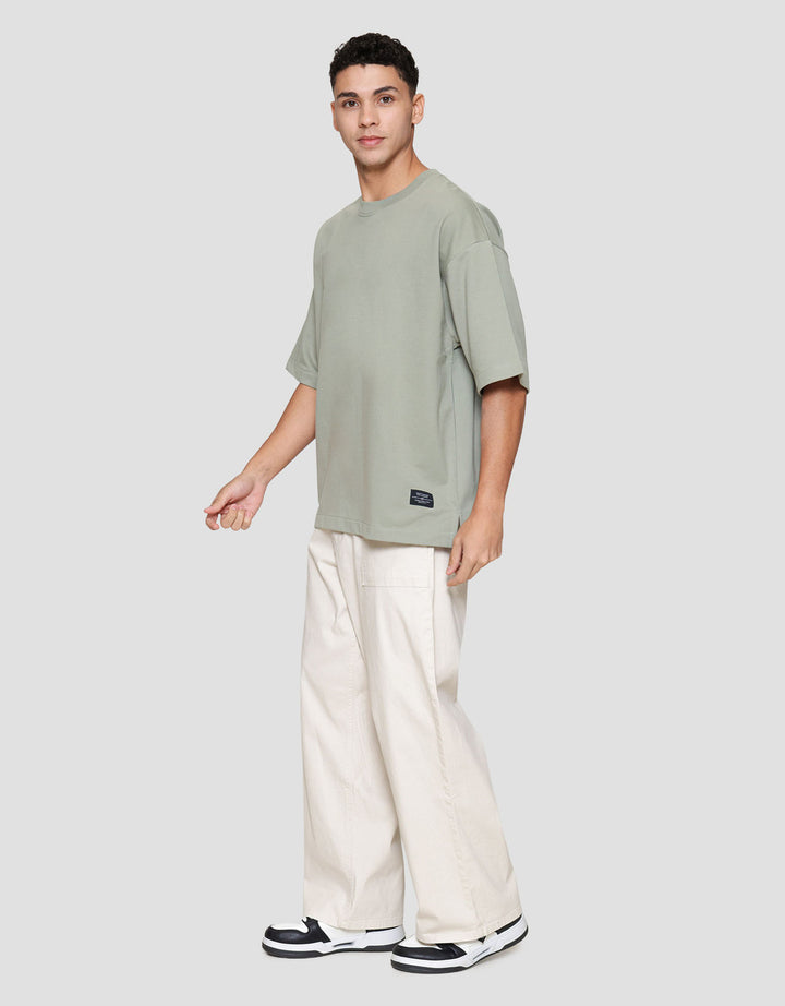 Nevada Woven Label Kaos Oversize Pria