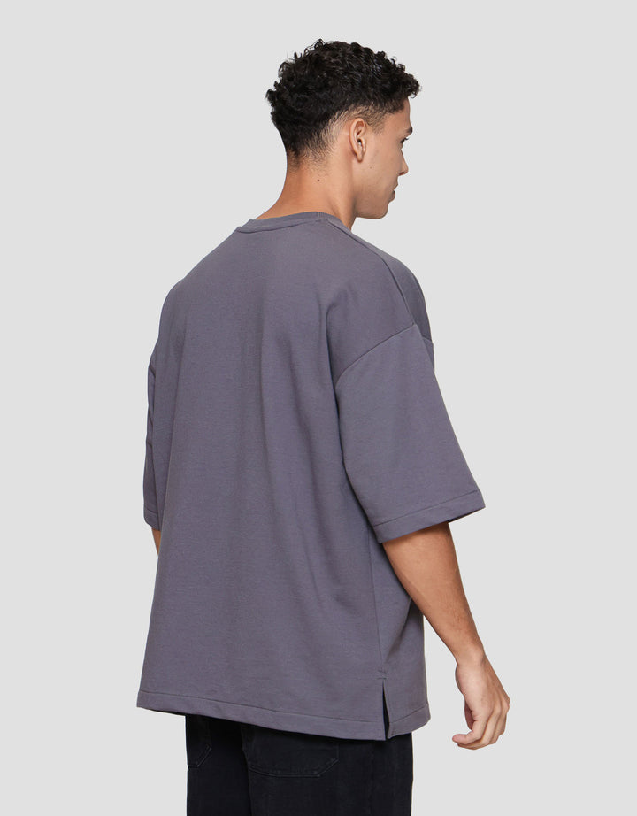 Nevada Woven Label Kaos Oversize Pria