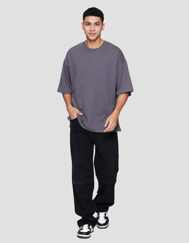 Nevada Woven Label Kaos Oversize Pria