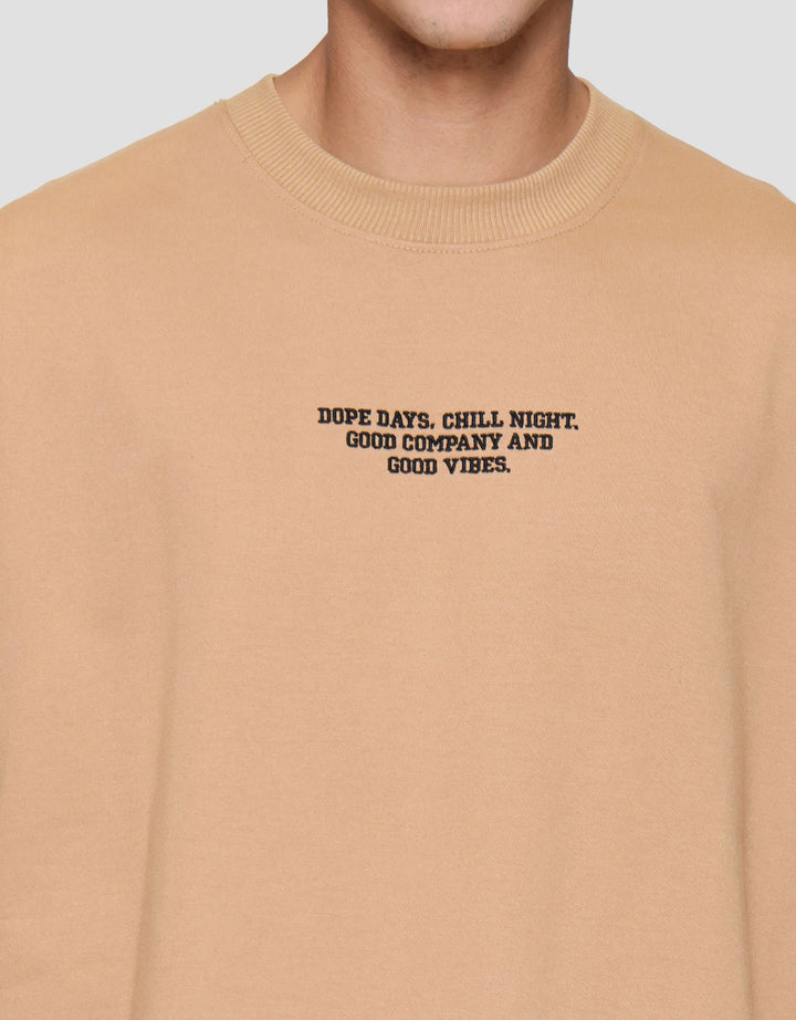 Nevada Embro - Dope Days Chill Night Kaos Oversize Pria