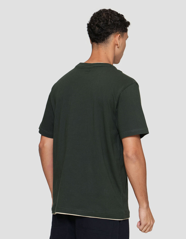 Nevada Round Neck 2 Layer With Pocket Kaos Pria