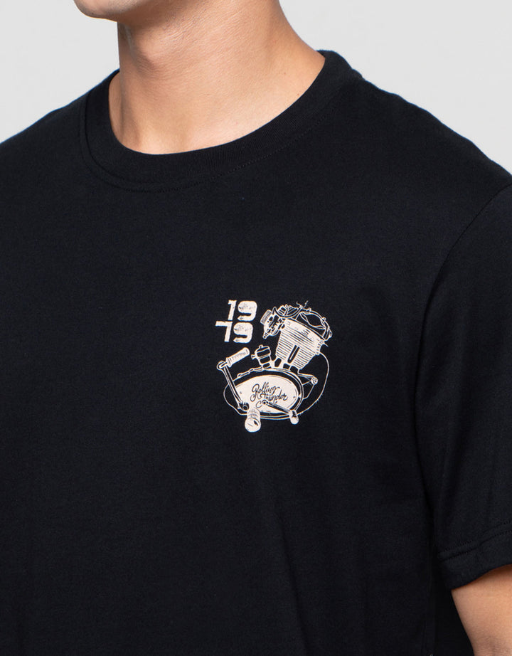 Nevada Photoprint Backprint Theme Motor - Style Kaos Pria