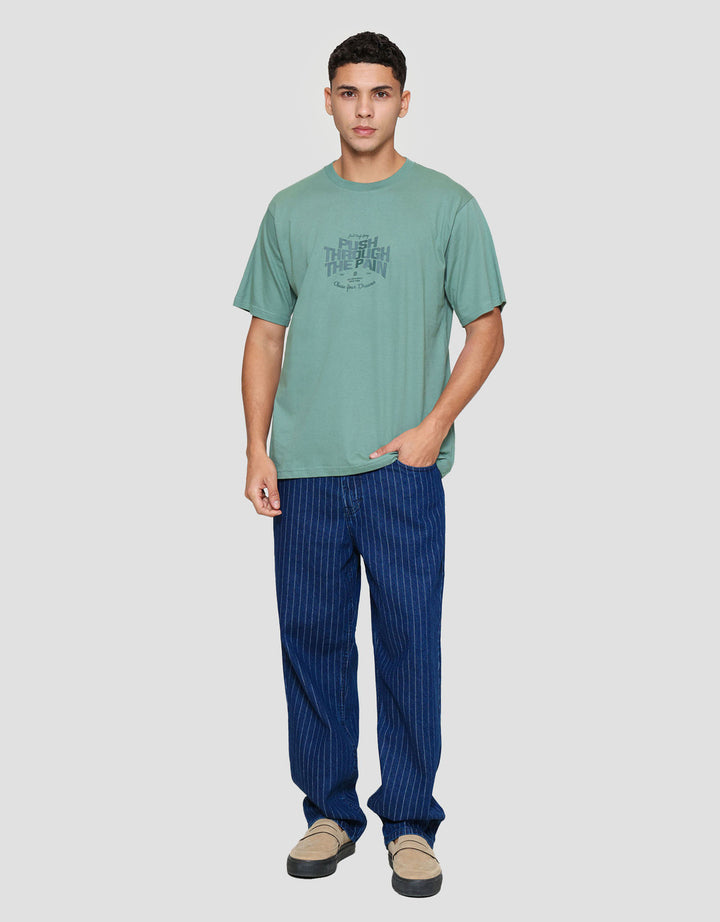 Nevada Print Hd - Push Through The Pain Kaos Pria