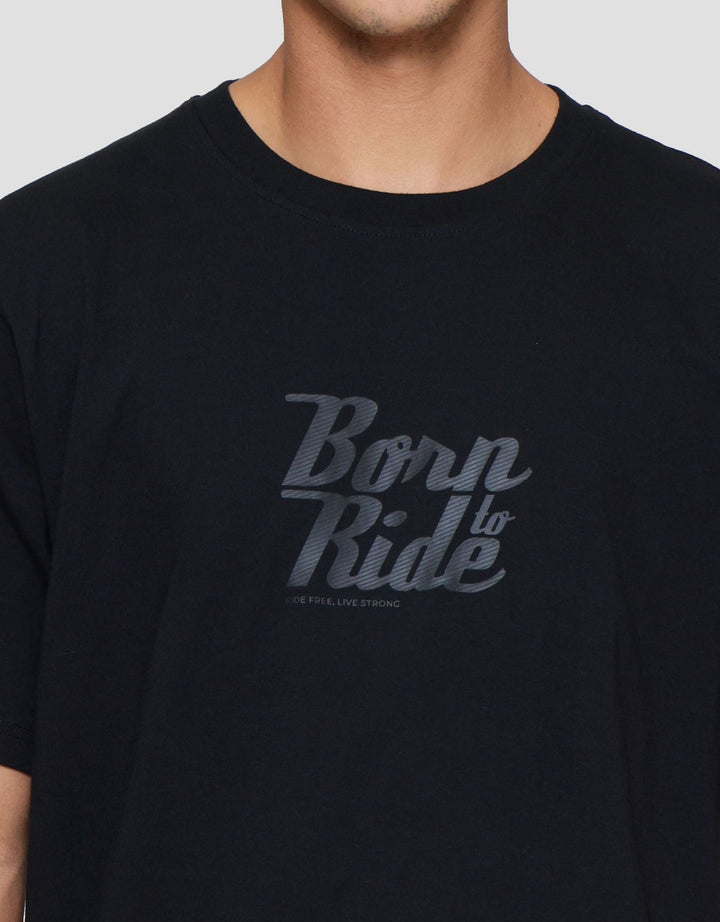 Nevada Print Hd - Born To Ride Kaos Pria