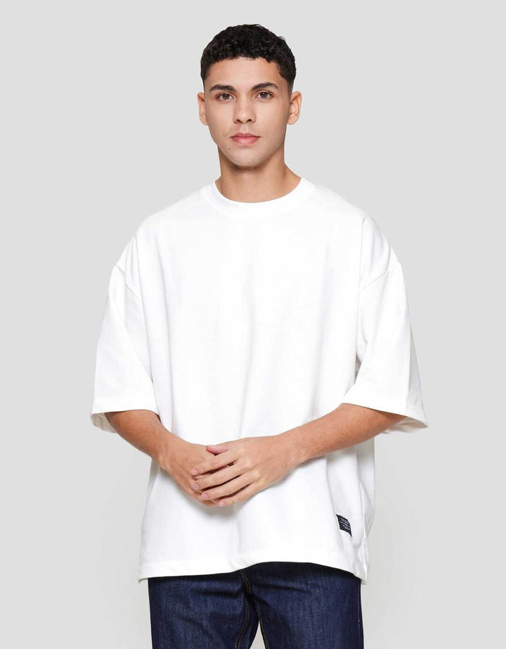 Nevada Basic Baby Terry With Woven Label Kaos Oversize Pria