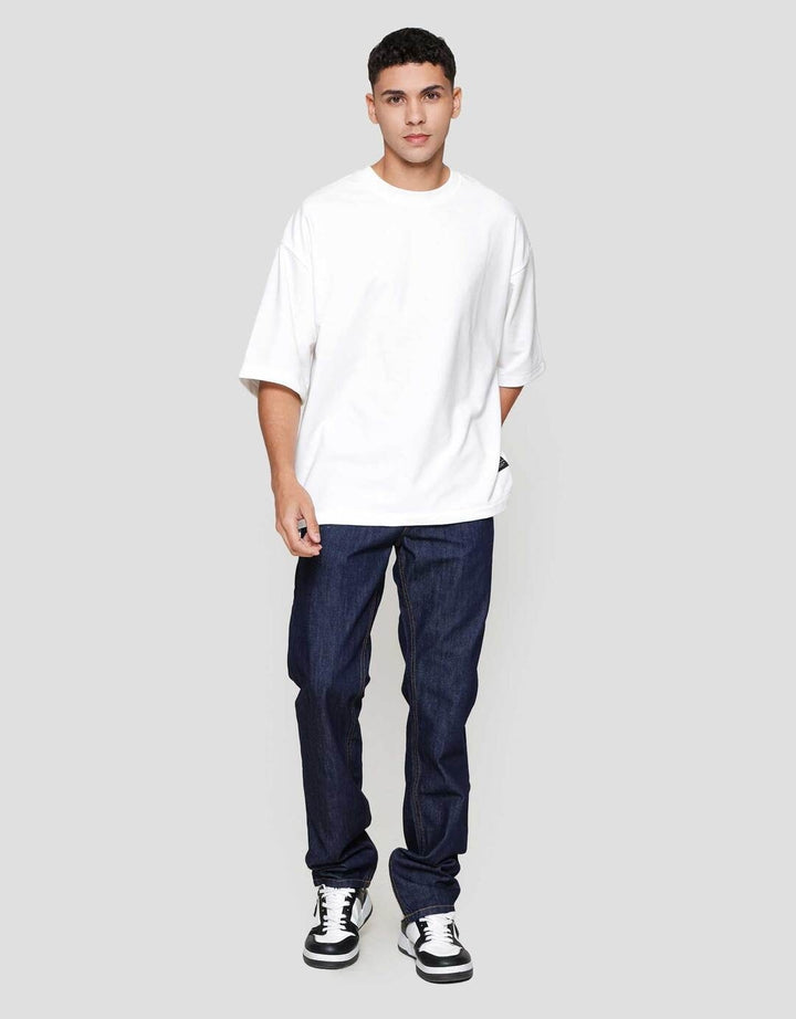 Nevada Basic Baby Terry With Woven Label Kaos Oversize Pria