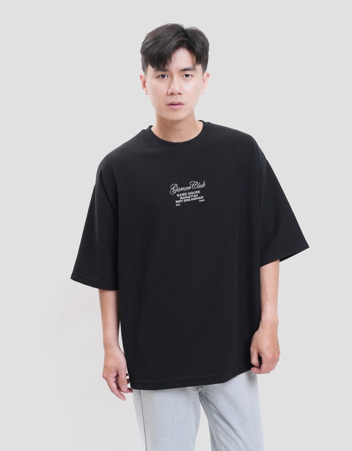 Nevada Embro - Gamer Club Kaos Oversize Pria