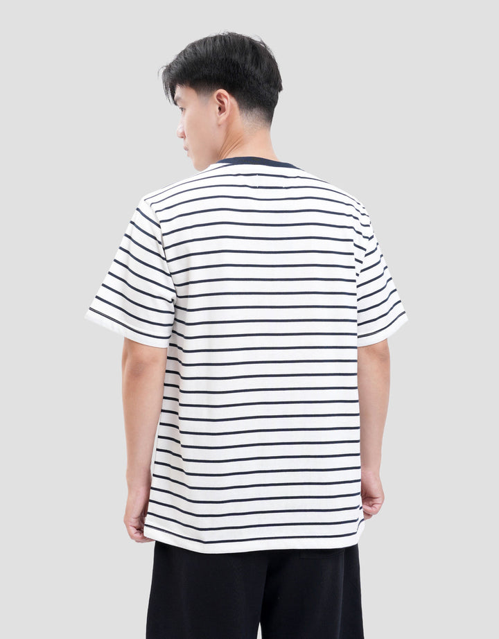 Nevada 2 Colors Stripe Kaos Lengan Pendek Pria