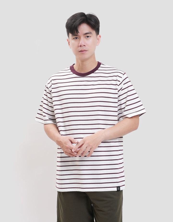 Nevada 2 Colors Stripe Kaos Lengan Pendek Pria