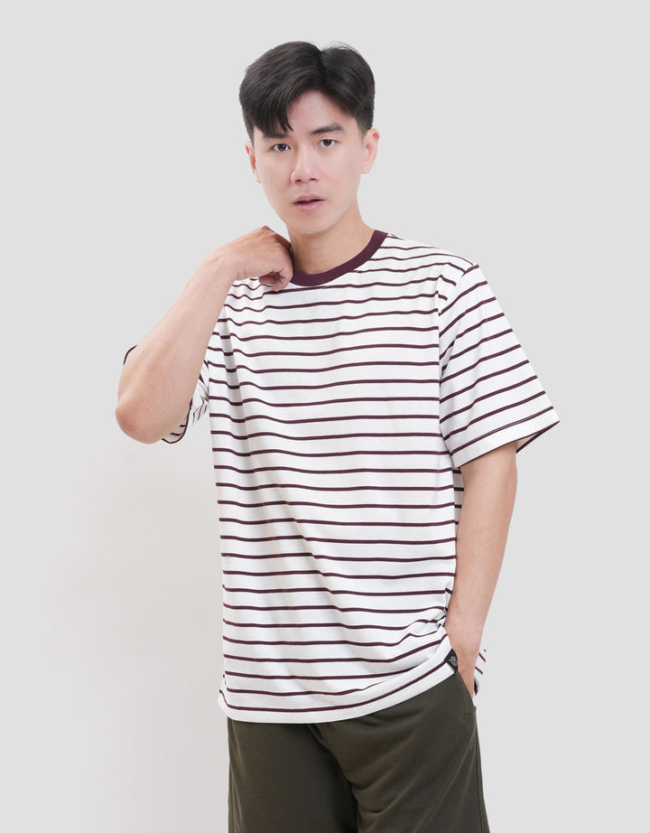 Nevada 2 Colors Stripe Kaos Lengan Pendek Pria