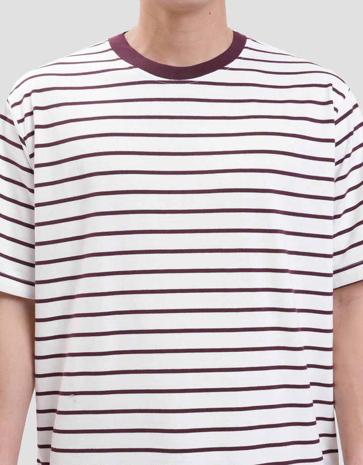 Nevada 2 Colors Stripe Kaos Lengan Pendek Pria