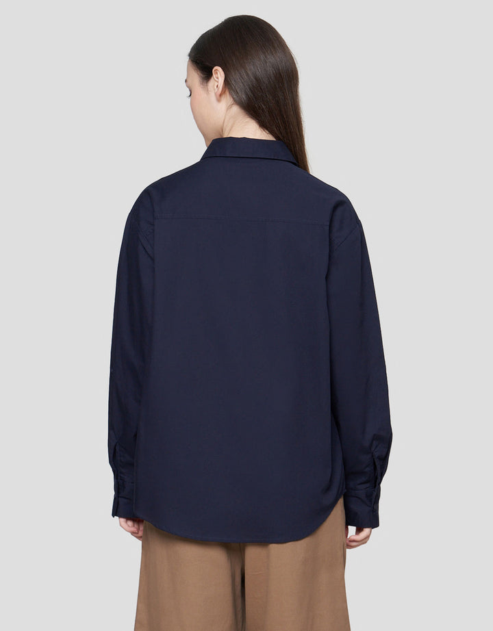 Connexion With Stripe Kemeja Wanita