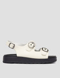 NEVADA ROUND BUCKLE SANDAL SLINGBACK WANITA