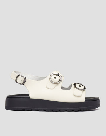 NEVADA ROUND BUCKLE SANDAL SLINGBACK WANITA