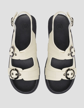 NEVADA ROUND BUCKLE SANDAL SLINGBACK WANITA