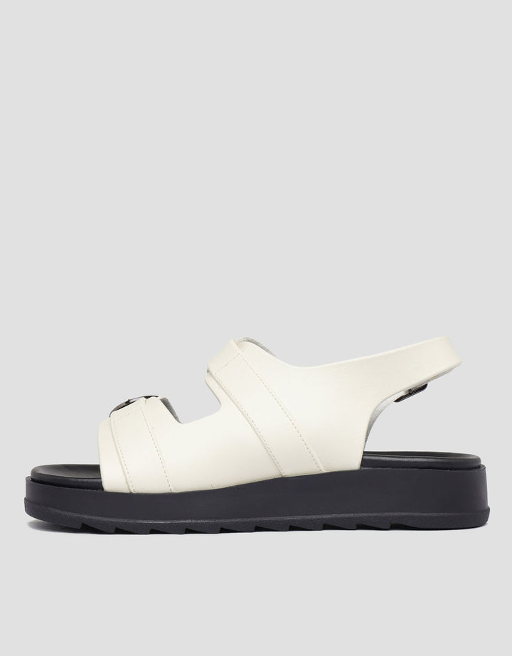 Nevada Round Buckle Sandal Slingback Wanita