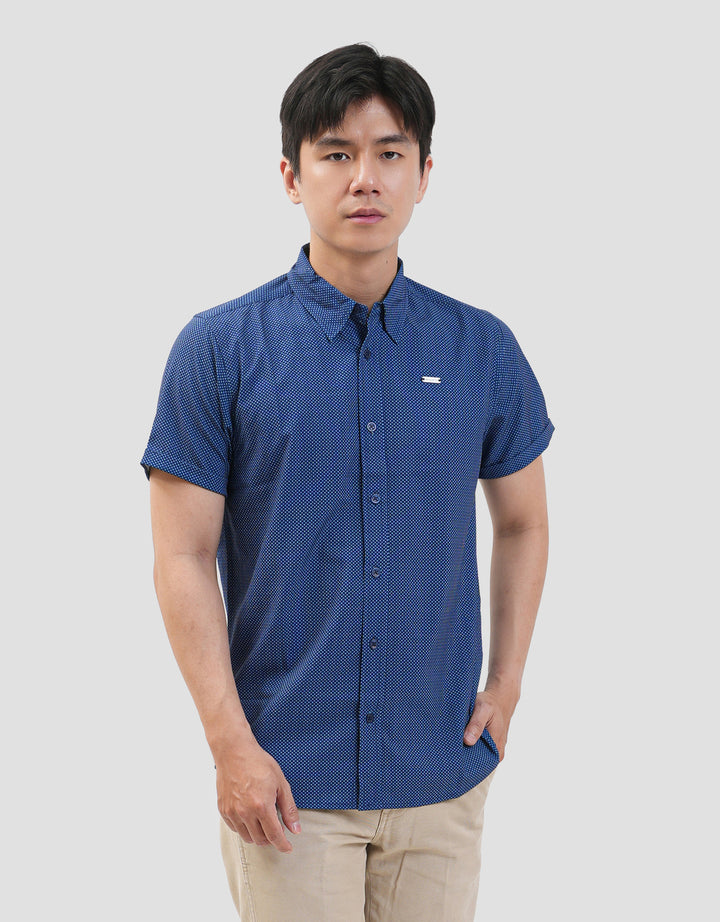 MxM Smoke Pattern Full Print Kemeja Pria