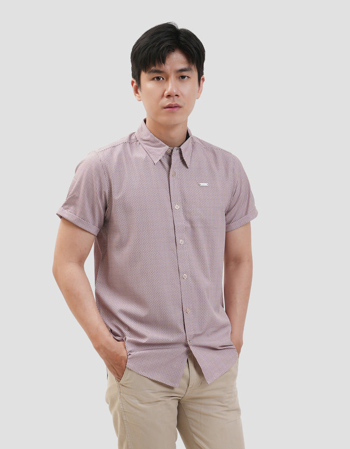 MxM Smoke Pattern Full Print Kemeja Pria