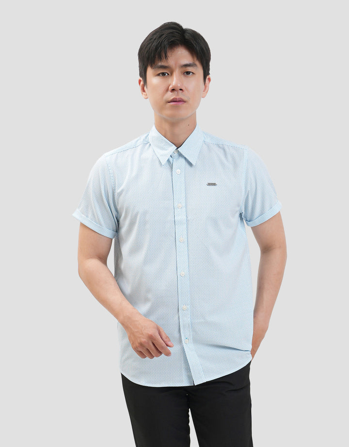MxM Smoke Pattern Full Print Kemeja Pria