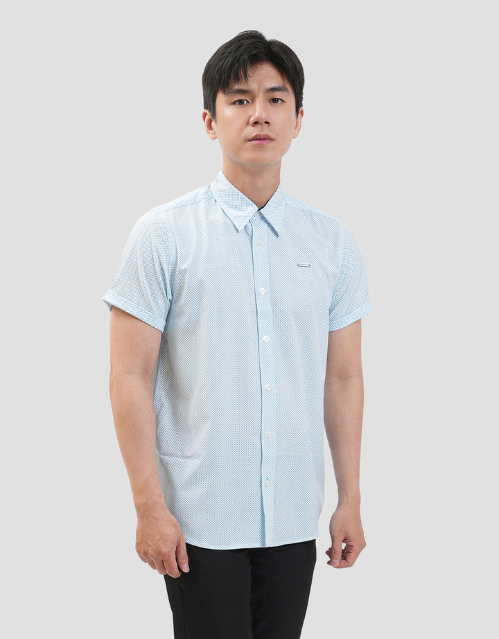 MxM Smoke Pattern Full Print Kemeja Pria