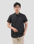 MxM Smoke Pattern Full Print Check Kemeja Pria