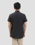 MxM Smoke Pattern Full Print Check Kemeja Pria