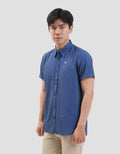 MxM Smoke Pattern Full Print Check Kemeja Pria